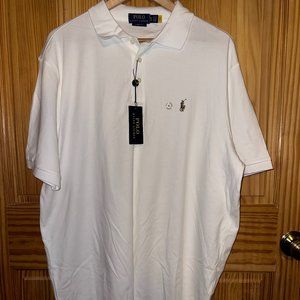 GENUINE Ralph Lauren White Polo Shirt Men's XL